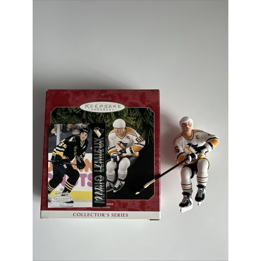 1998 Mario Lemieux Hockey Greats Hallmark Keepsake Ornament Collector's NEW